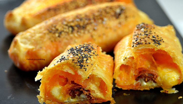 Fromage de chèvre et Chorizo ​​Rolls