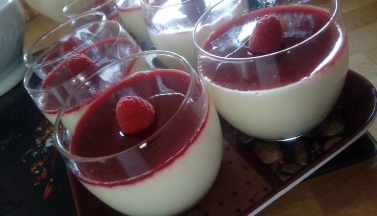 Panna -cotta -framboise