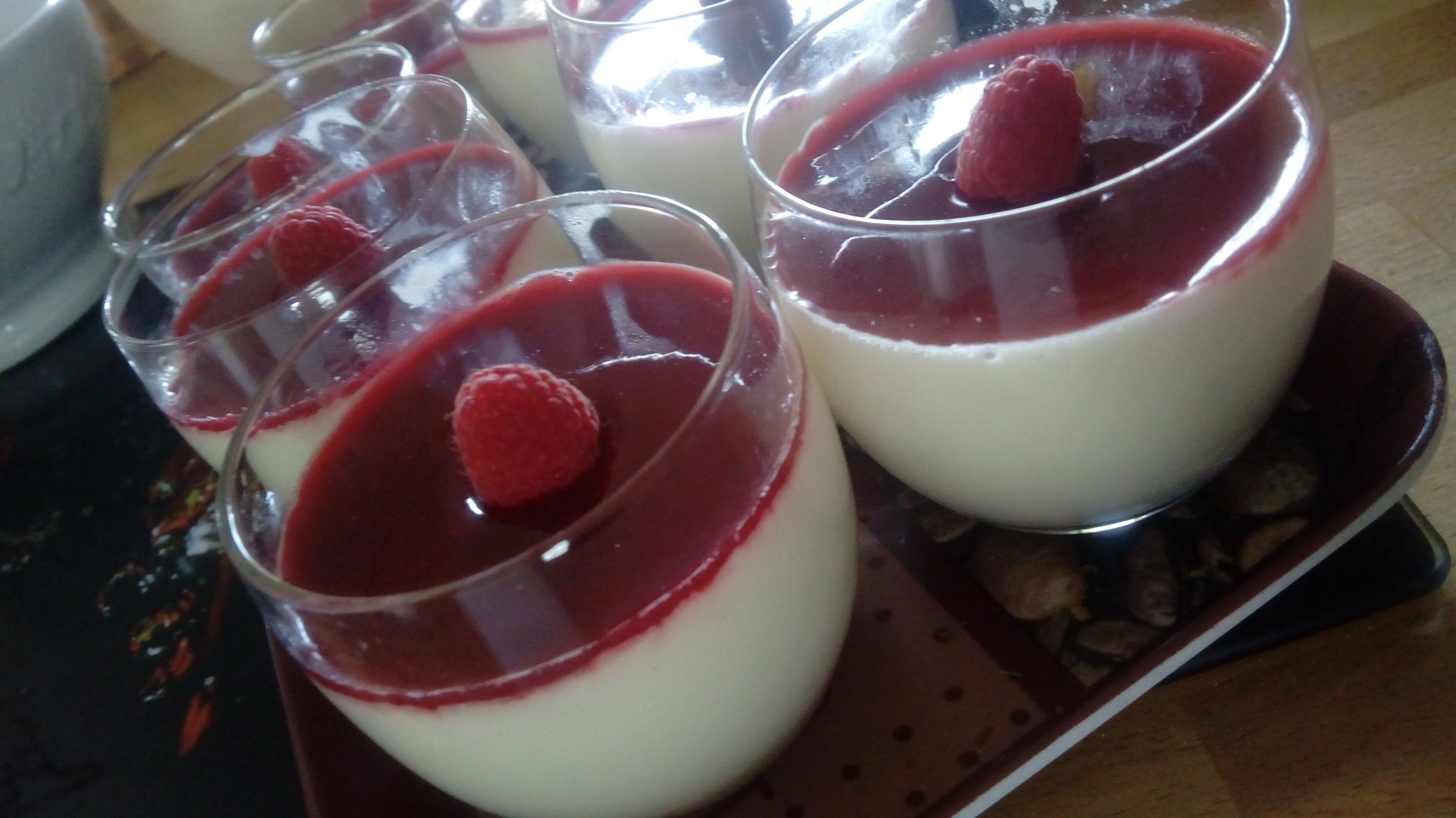 Panna -cotta -framboise
