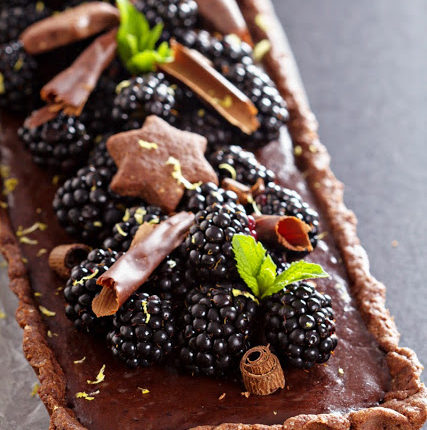 Tarte-chocolat-mûres1