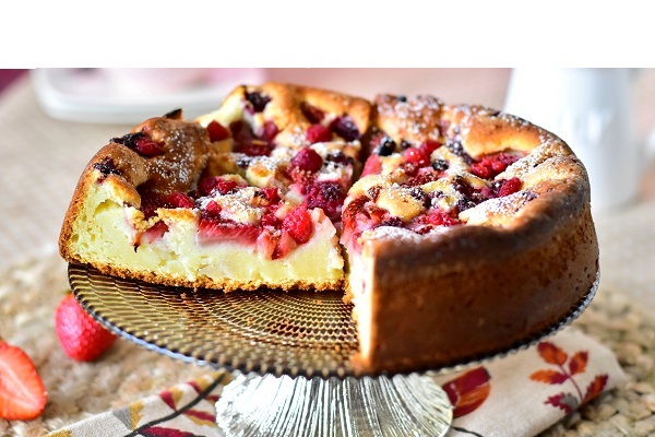 Gâteau au yaourt aux fraises