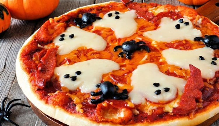 pizza- effrayante- pour- Halloween