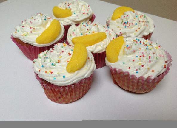 Cupcakes- kiwi – chantilly – banane