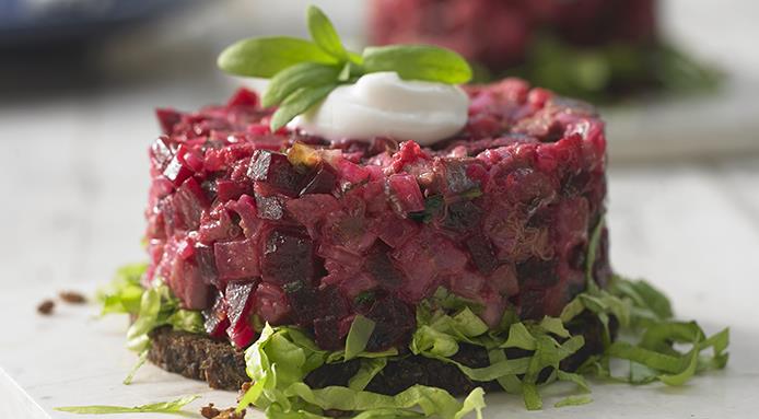 Recettes de Tartare -de -betteraves- et -échalote -rôti