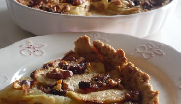 Tarte aux pommes poires et dattes