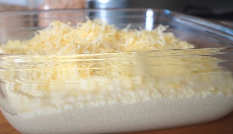 Gratin végétarien de semoule au fromage