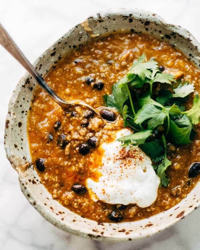 Chili à la dinde et aux patates douces à 5 ingrédientsv