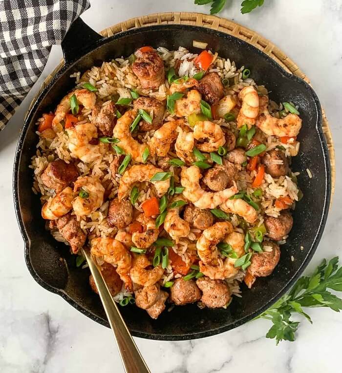 Riz Frit Aux Crevettes Cajun Facile
