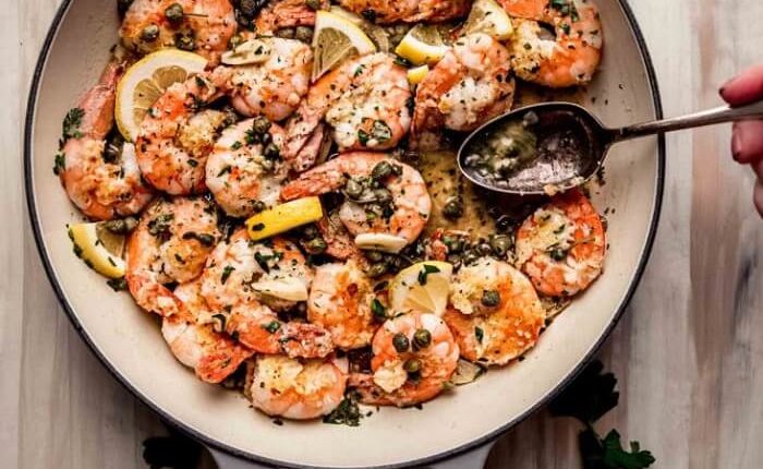 Piccata de crevettes facile de 30 minutes
