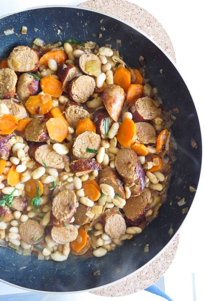 Saucisse et Haricots Cannellini