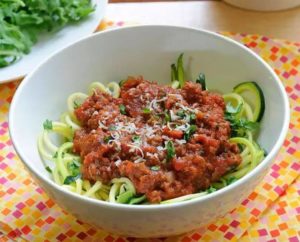 Spaghetti de courgette