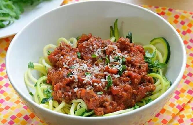 spaghetti courgette