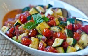Recette tomate courgette